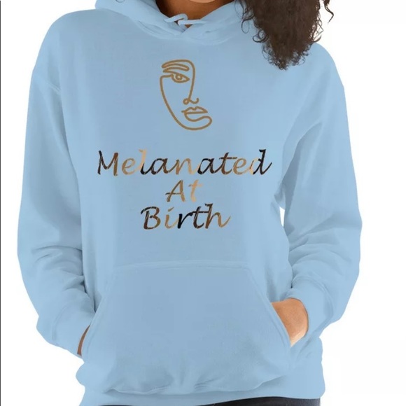 Melanated At Birth Hoodie - Picture 5 of 6